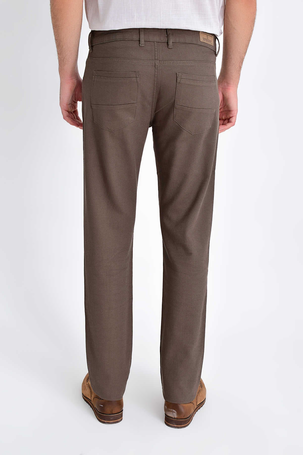 Slim Fit Low Waist Mink Cotton Casual Pants - SAYKI