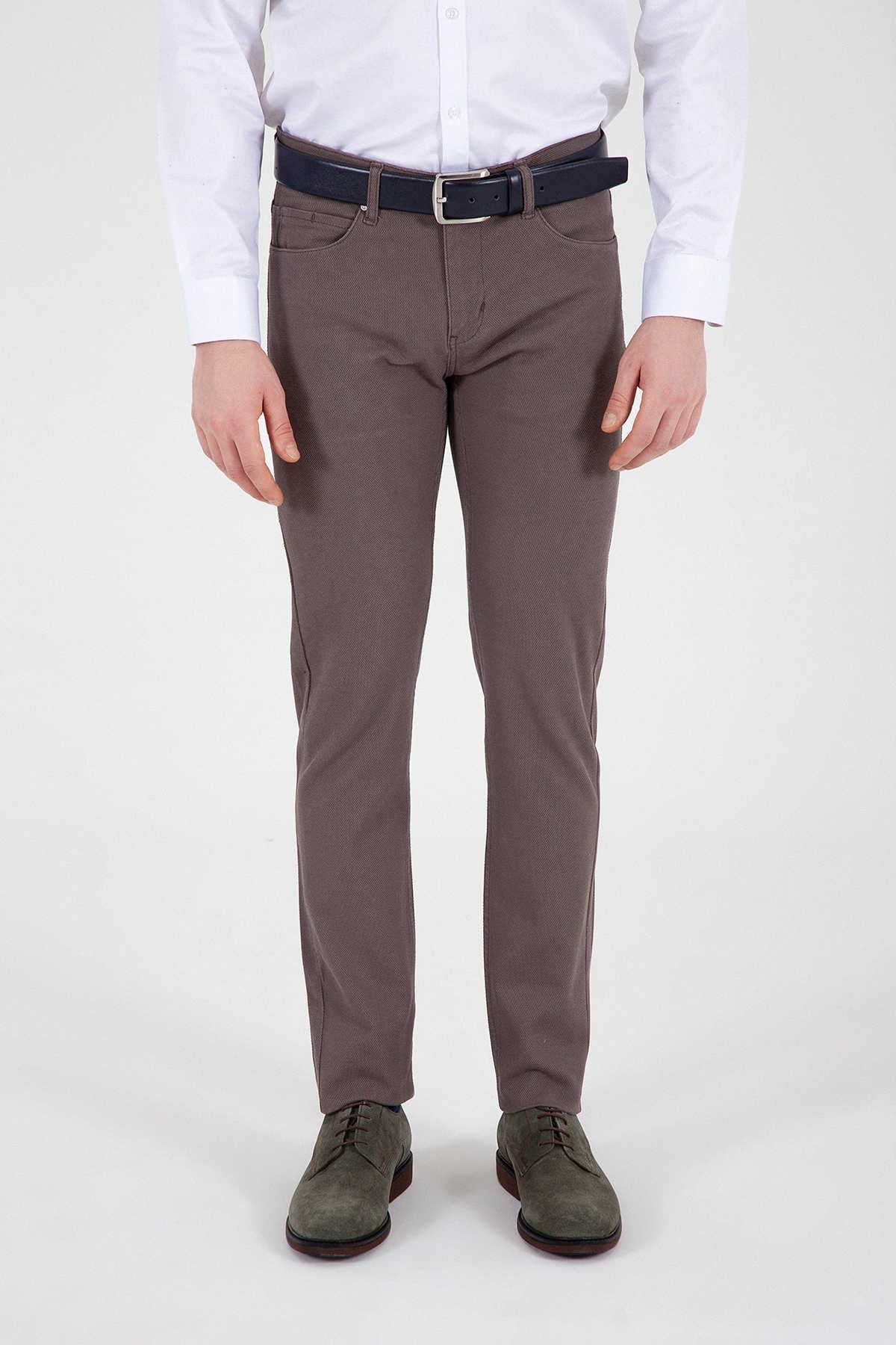 Slim Fit Mink Cotton Low Waist Casual Pants - SAYKI