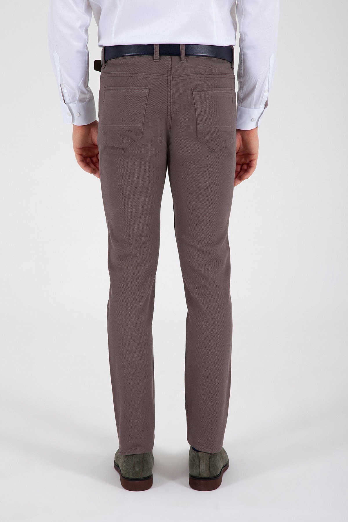 Slim Fit Mink Cotton Low Waist Casual Pants - SAYKI