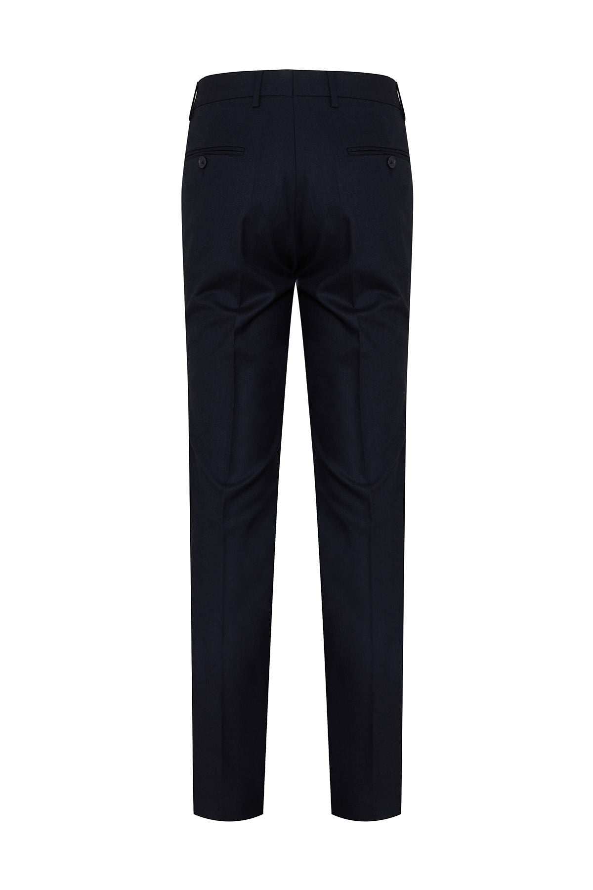 Slim Fit Navy Side Pocket Low Waist Dress Pants - SAYKI