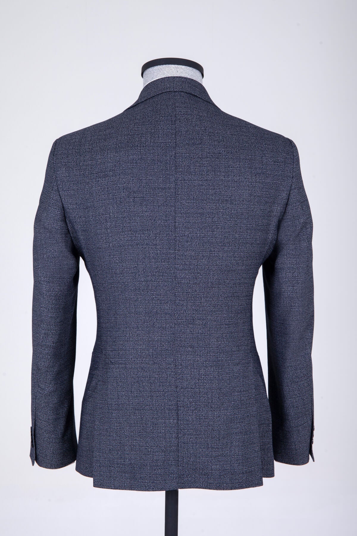 Slim Fit Notch Lapel Navy Casual Suit - SAYKI