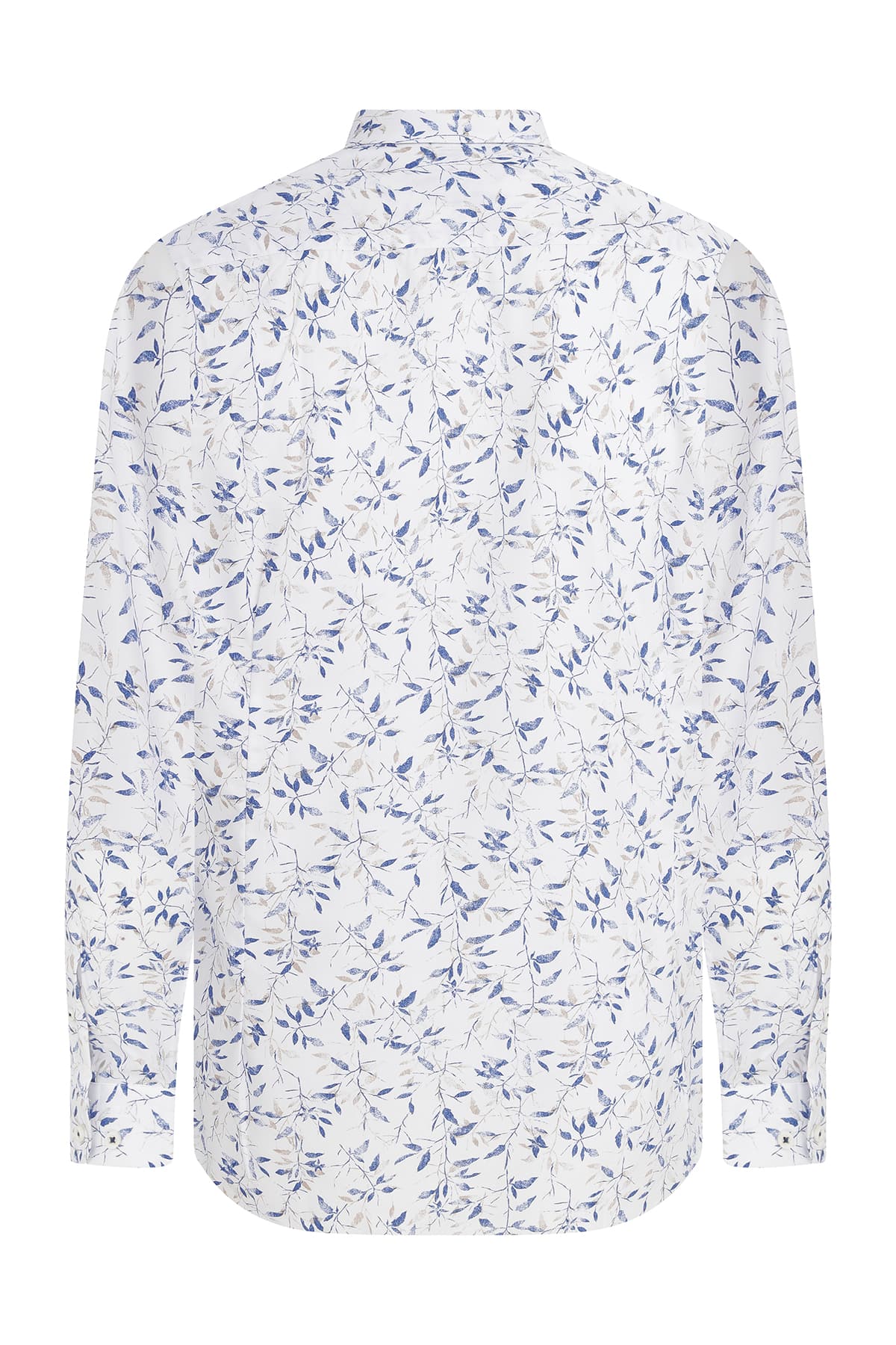 Slim Fit Printed Cotton Blend Light Brown Casual Shirt