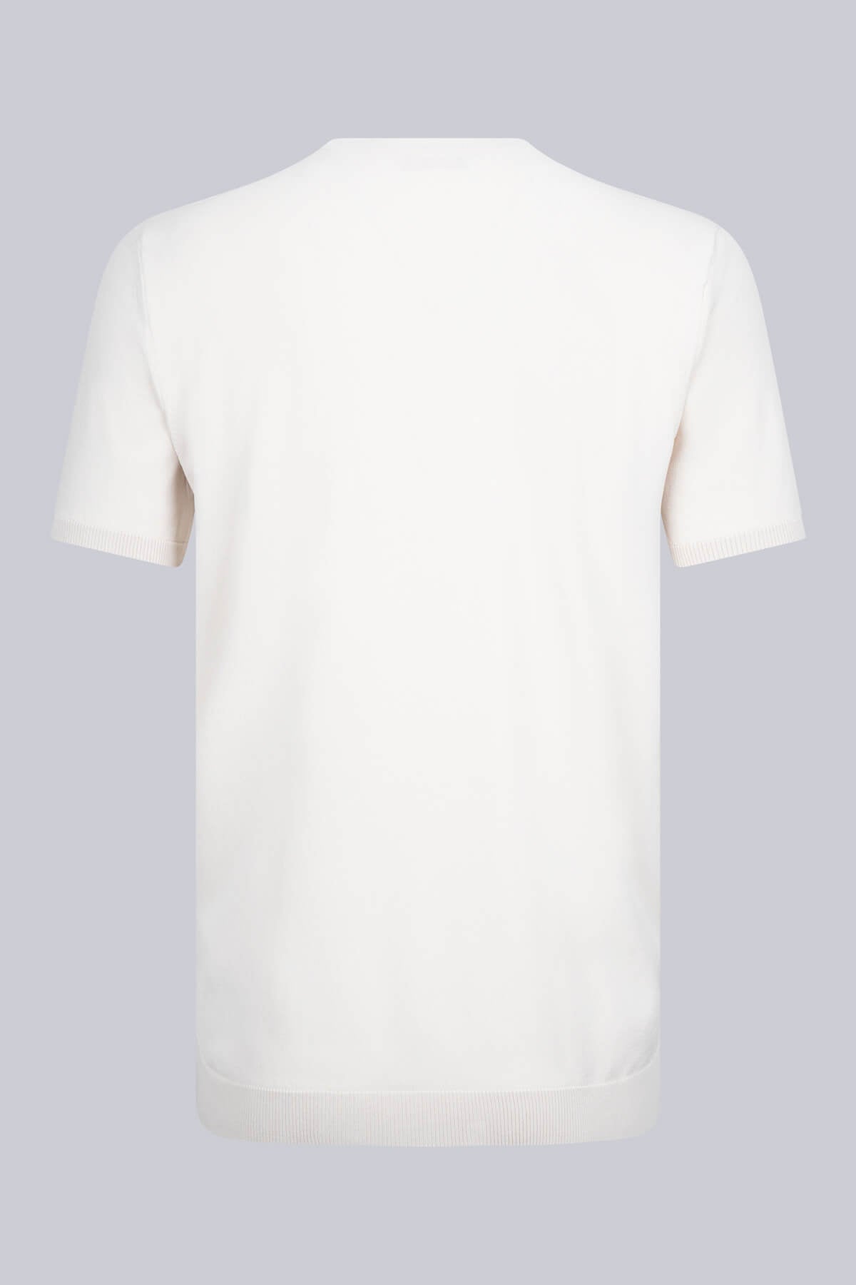 Slim Fit Rayon Stone Crew Neck Knit T-Shirt - SAYKI