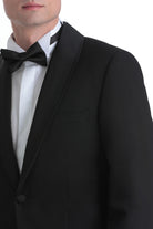 Slim Fit Release Shawl Lapel Black Classic Tuxedo - SAYKI