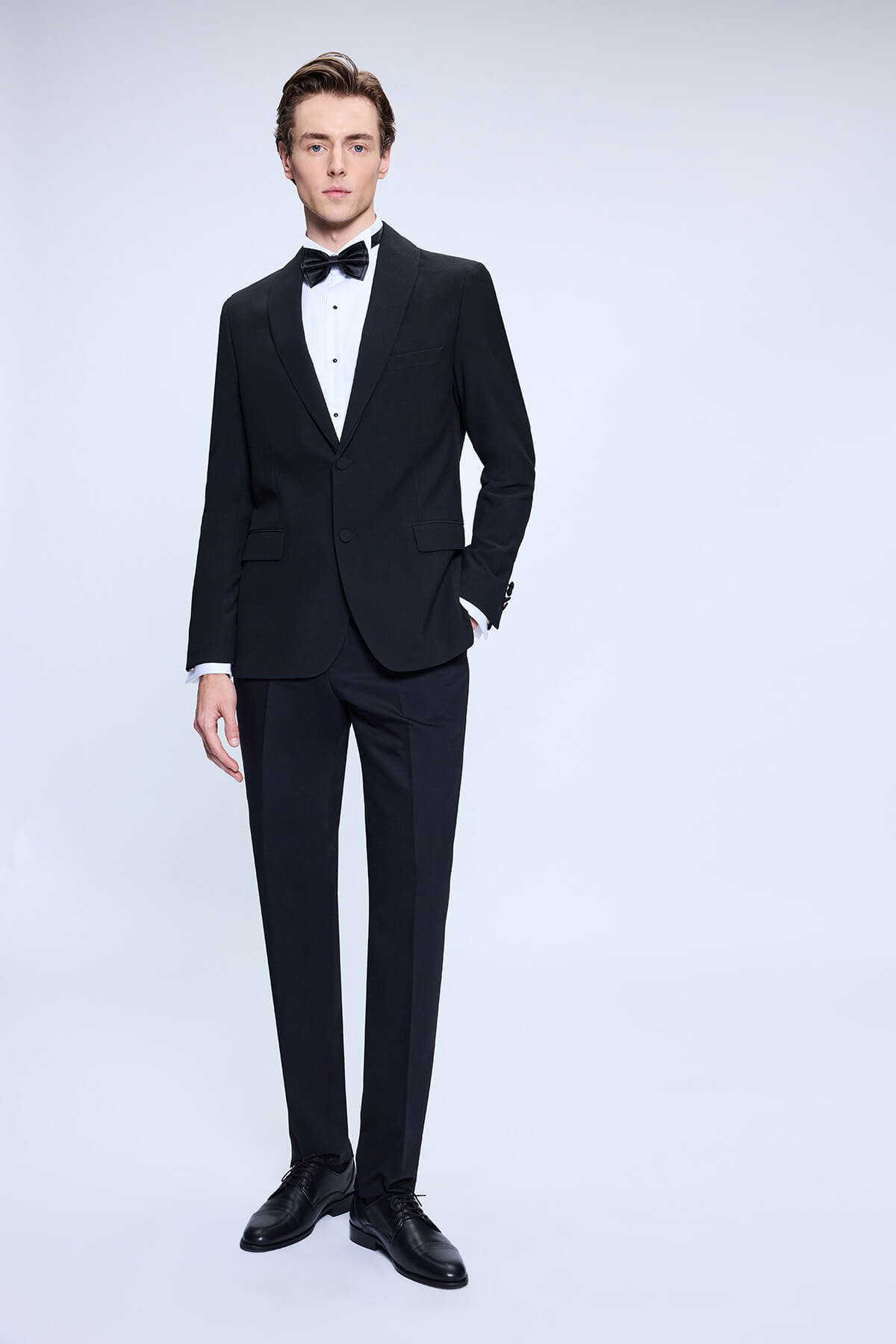 Slim Fit Release Shawl Lapel Black Classic Tuxedo Suit