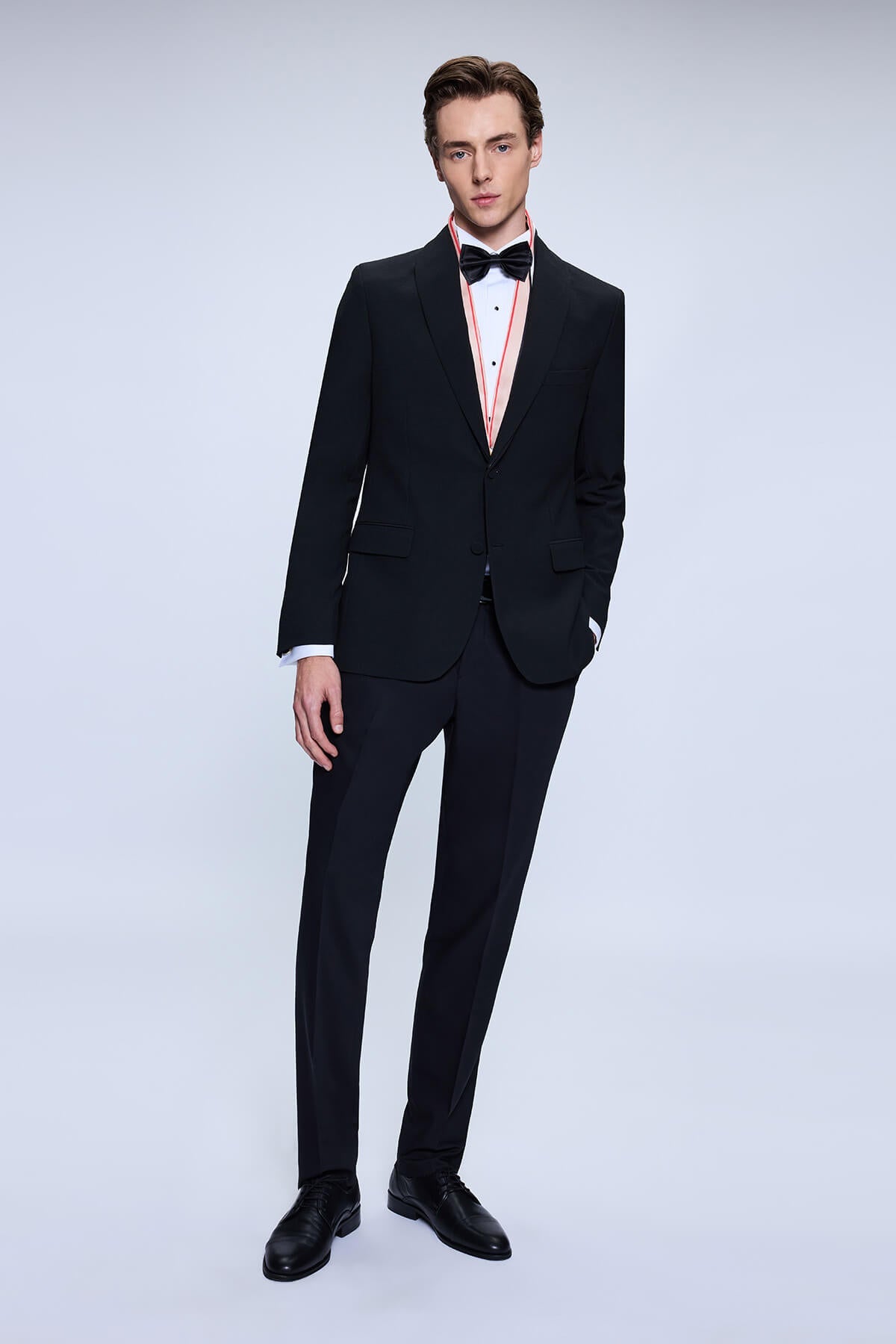 Slim Fit Release Shawl Lapel Black Classic Tuxedo Suit