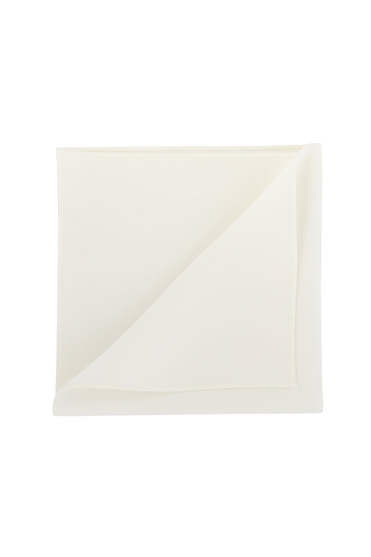Solid White Tuxedo Pocket Square - SAYKI - 8682819169523