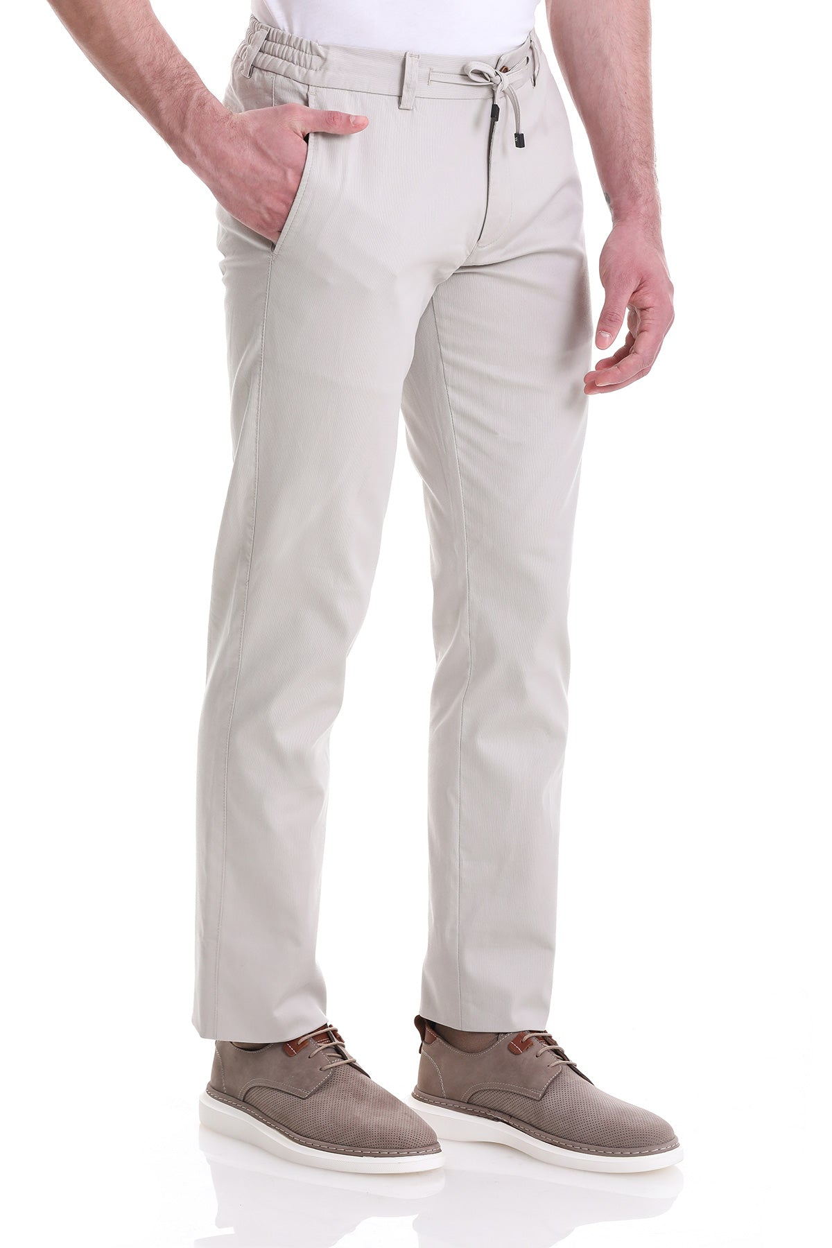 Stone Dynamic Fit Side Pocket Cotton Jogger Pants - SAYKI