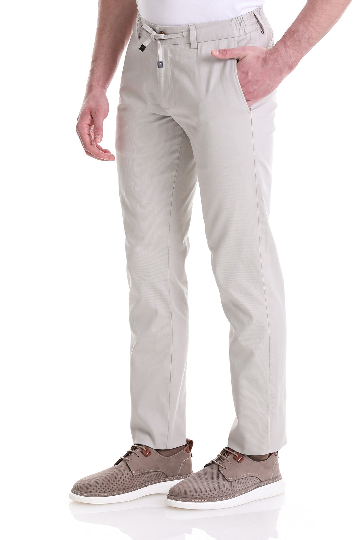 Stone Dynamic Fit Side Pocket Cotton Jogger Pants - SAYKI