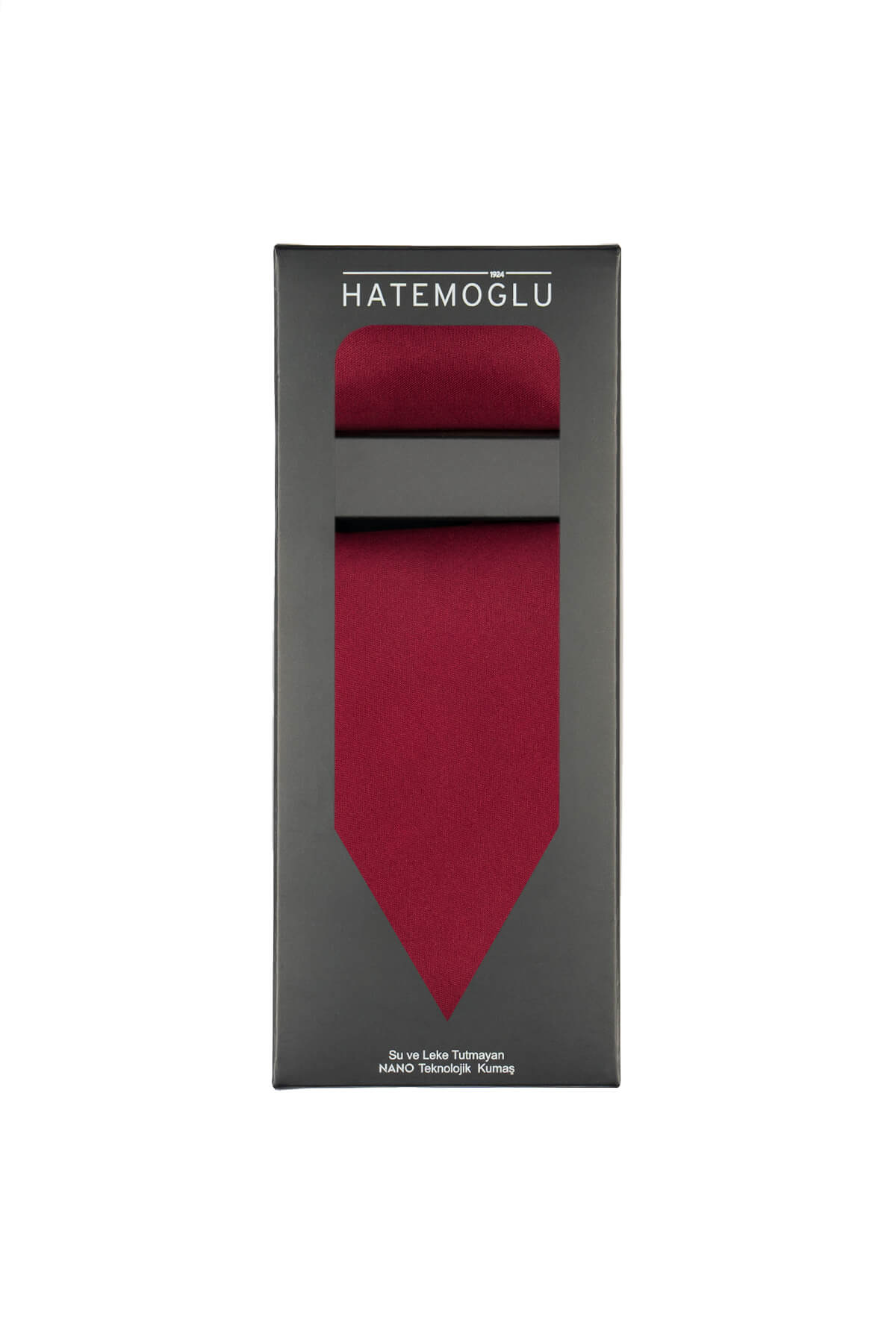Water and Stain Resistant 2.75’’ Burgundy Tie and Pocket