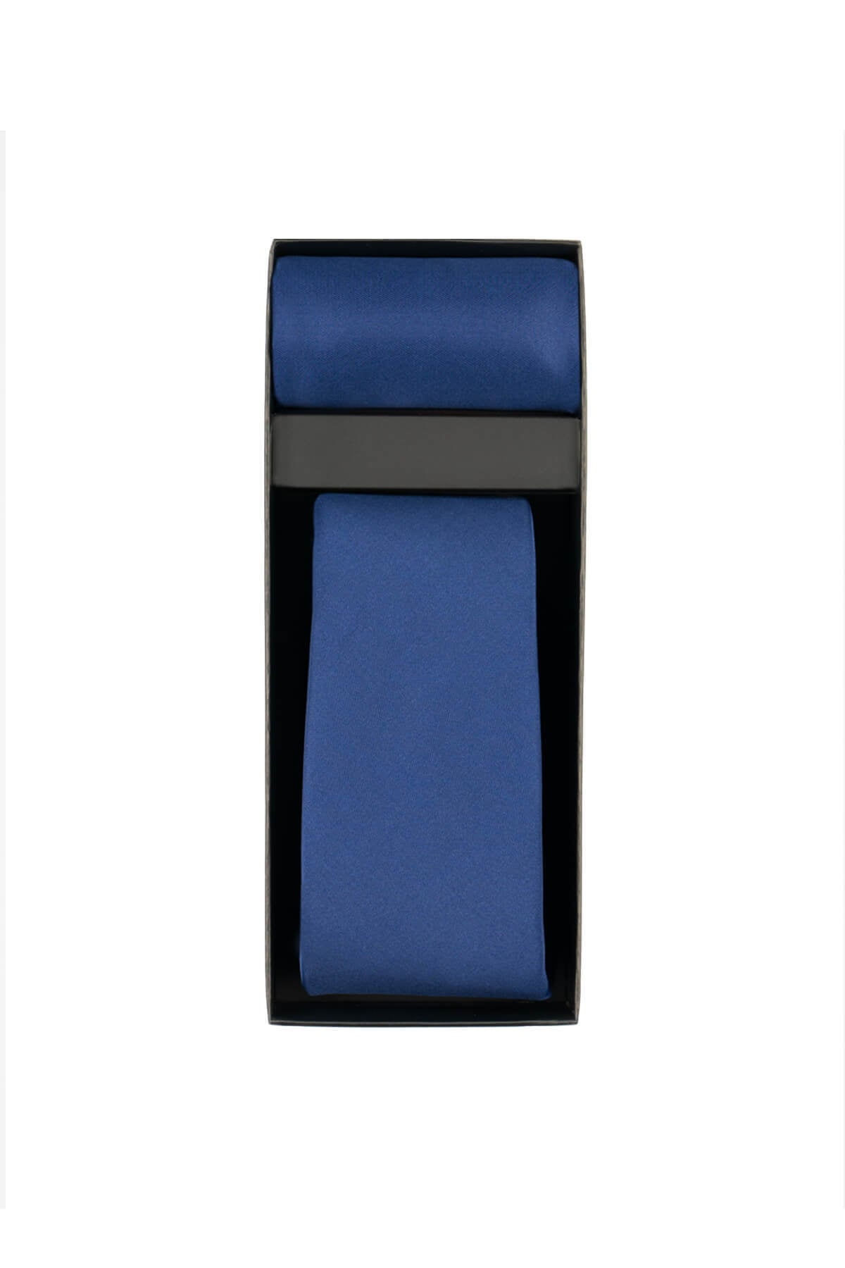 Water and Stain Resistant 2.75’’ Navy Tie and Pocket Square