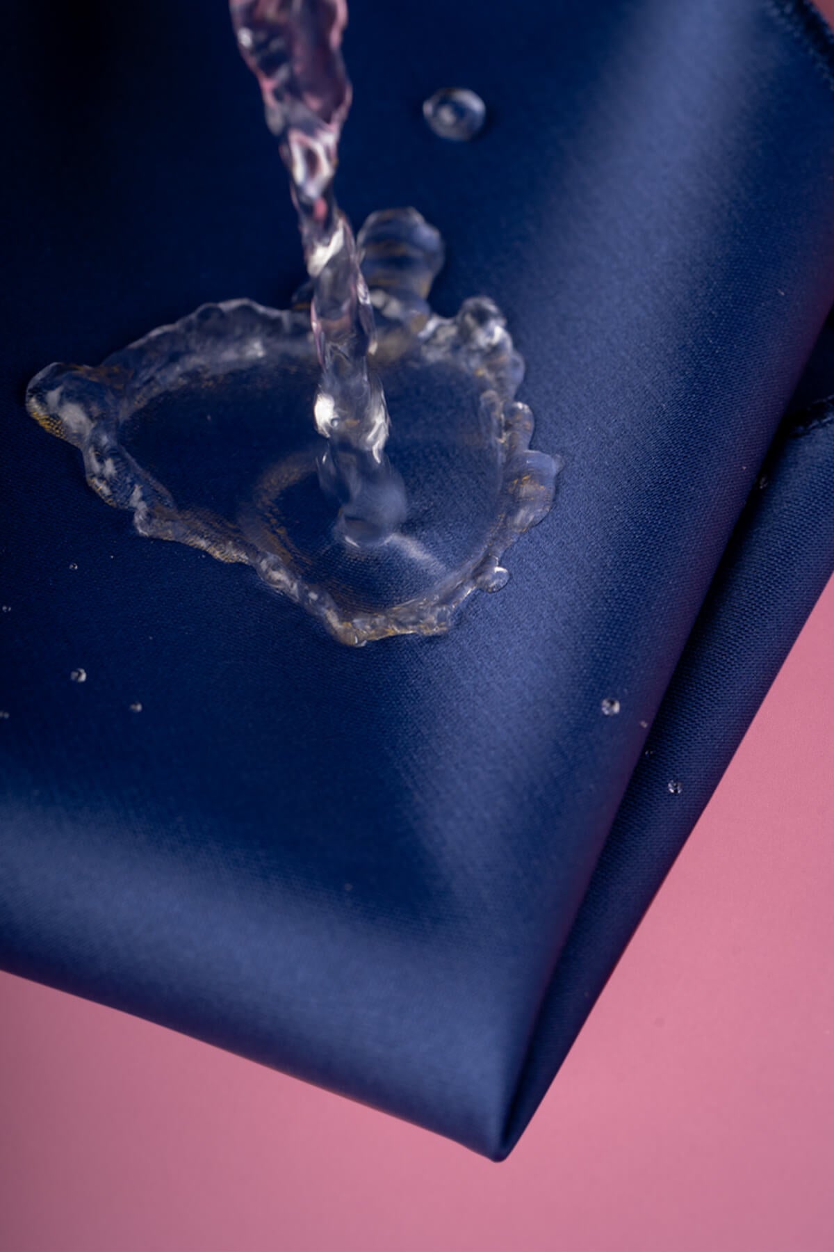 Water and Stain Resistant 2.75’’ Navy Tie and Pocket Square