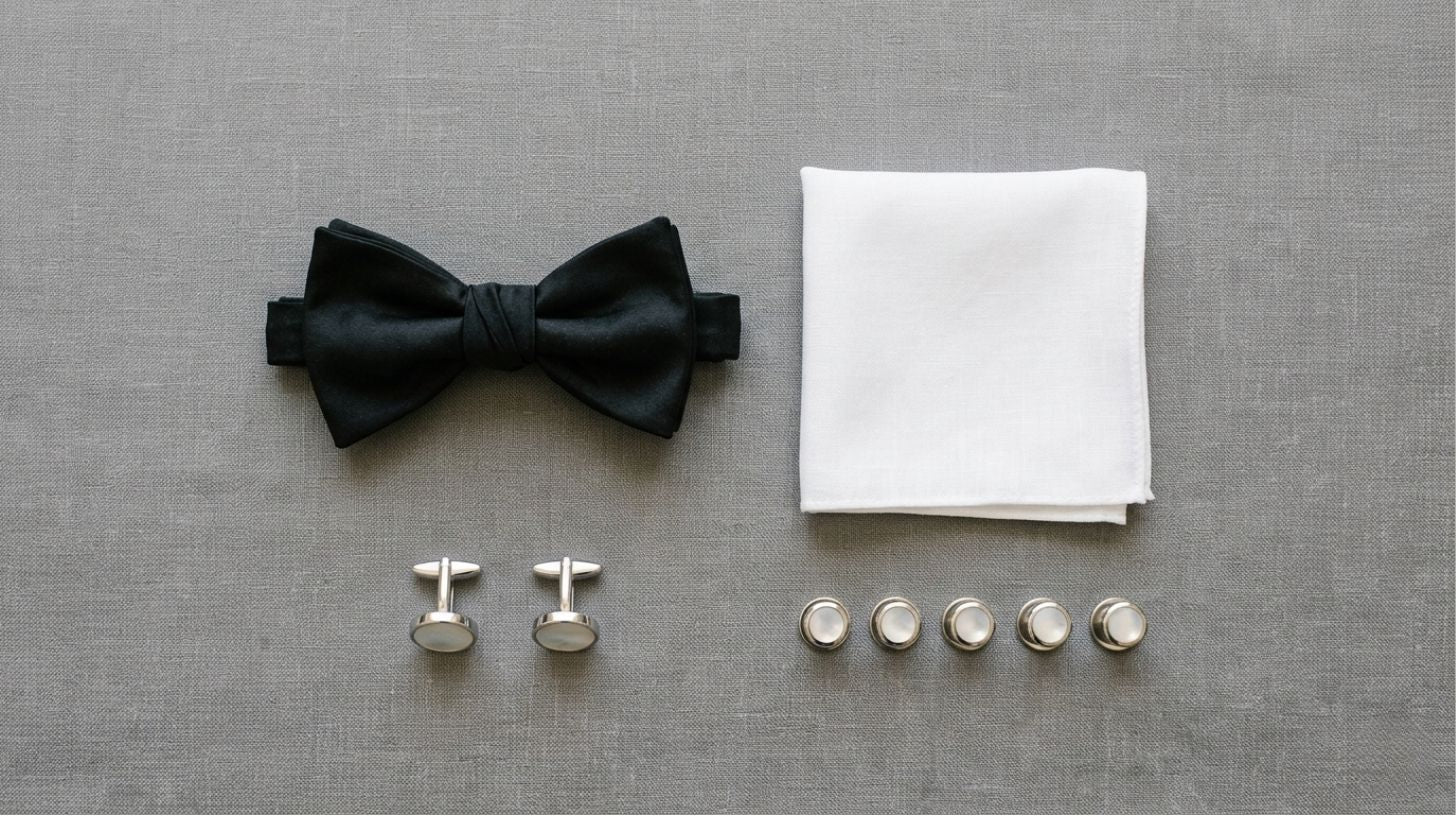How to Accessorize a Tuxedo for Weddings & Proms