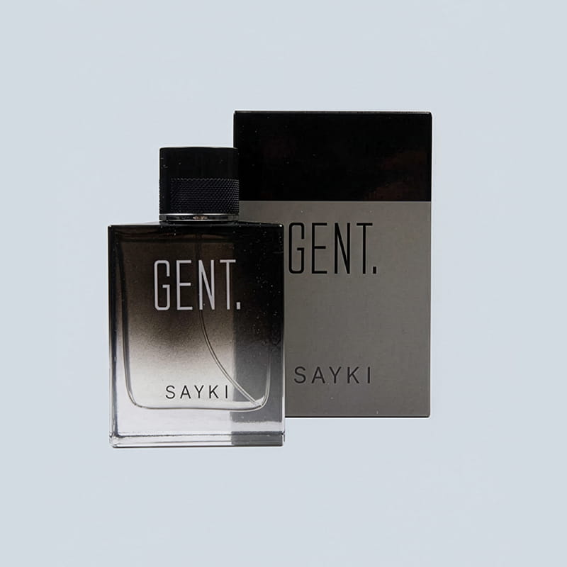 SAYKI Gent fragrance bottle and box, perfume gift category