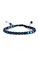 Adjustable Navy Hematite Beaded Bracelet - MIB