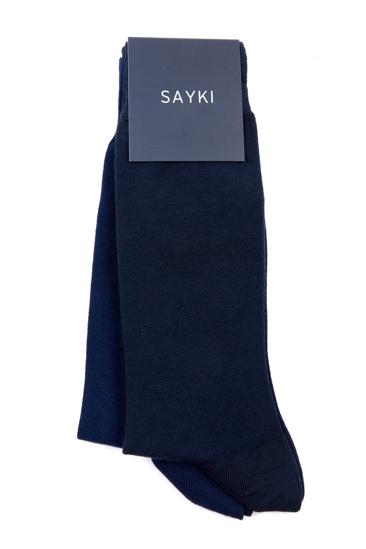 Basic Navy-Light Navy Bamboo Socks - MIB