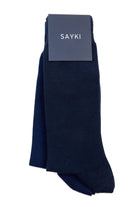 Basic Navy-Light Navy Bamboo Socks - MIB