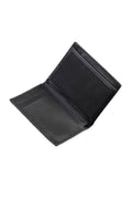 Black Bifold Leather ID Wallet
