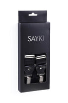 Black Elastic Y-Back Suspenders - MIB