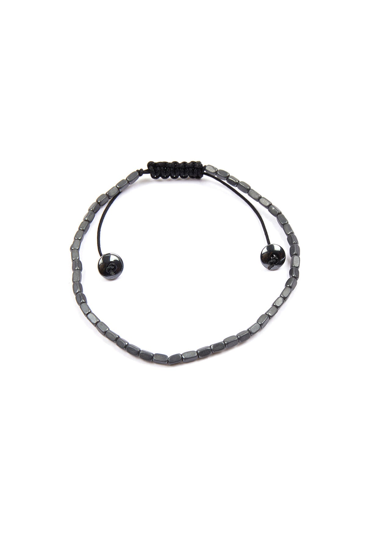 Black Hematite Beaded Bracelet - MIB