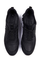 Black Lace-Up Performance Sneakers - MIB