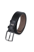 Black Sport Faux Leather Belt