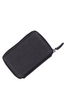 Black Zip-Around Leather Wallet - MIB