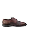 Brown Lace Up 100% Leather Classic Derby Shoes