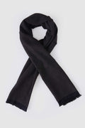 Brown Textured Wool Winter Scarf