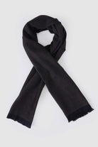 Brown Textured Wool Winter Scarf - MIB