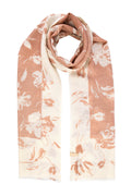 Brushstroke Floral Mercerized Wool Scarf