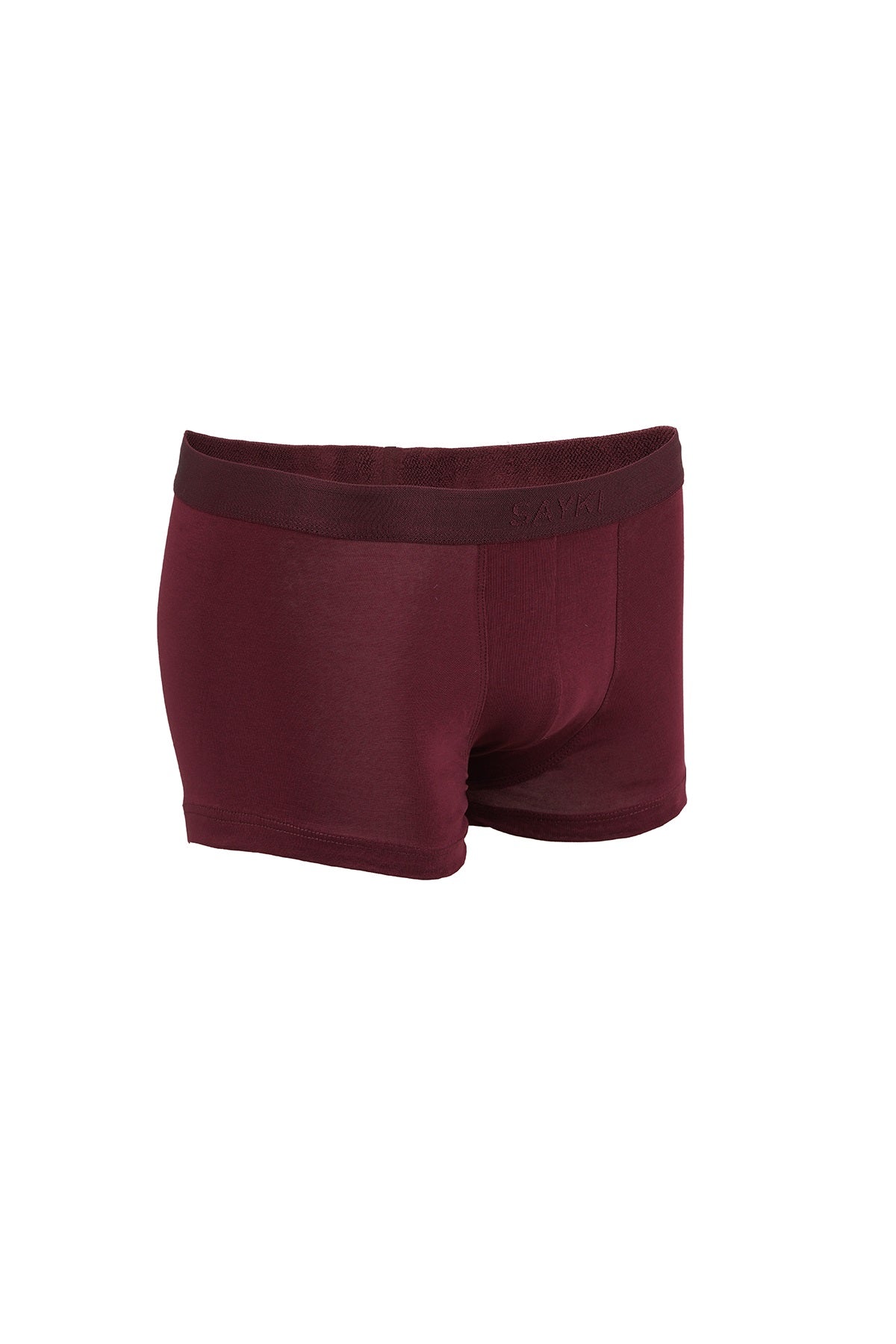Burgundy Cotton Blend Jersey Boxer - MIB