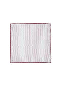 Burgundy Polka Dot Pocket Square
