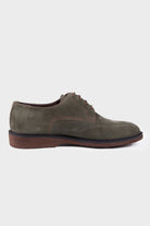 Casual 100% Genuine Leather Khaki Lace-Up Shoes - SAYKI