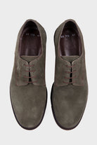 Casual 100% Genuine Leather Khaki Lace-Up Shoes - SAYKI