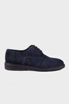 Casual 100% Genuine Leather Navy Lace-Up Shoes - SAYKI