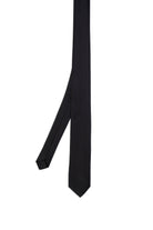 Casual 2.36 Inches Solid Black Tie SAYKI