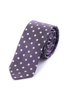 Casual 2.5-inch Navy Slim Disc Tie - SAYKI