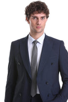 Casual 2.5-inch Slim Black Tie Navy 19 - SAYKI