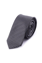 Casual 2.5-inch Slim Gray - Black Diamond Tie - MIB