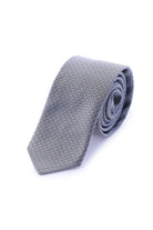 Casual 2.5-inch Slim Gray - Navy Hollow Diamond Tie - MIB