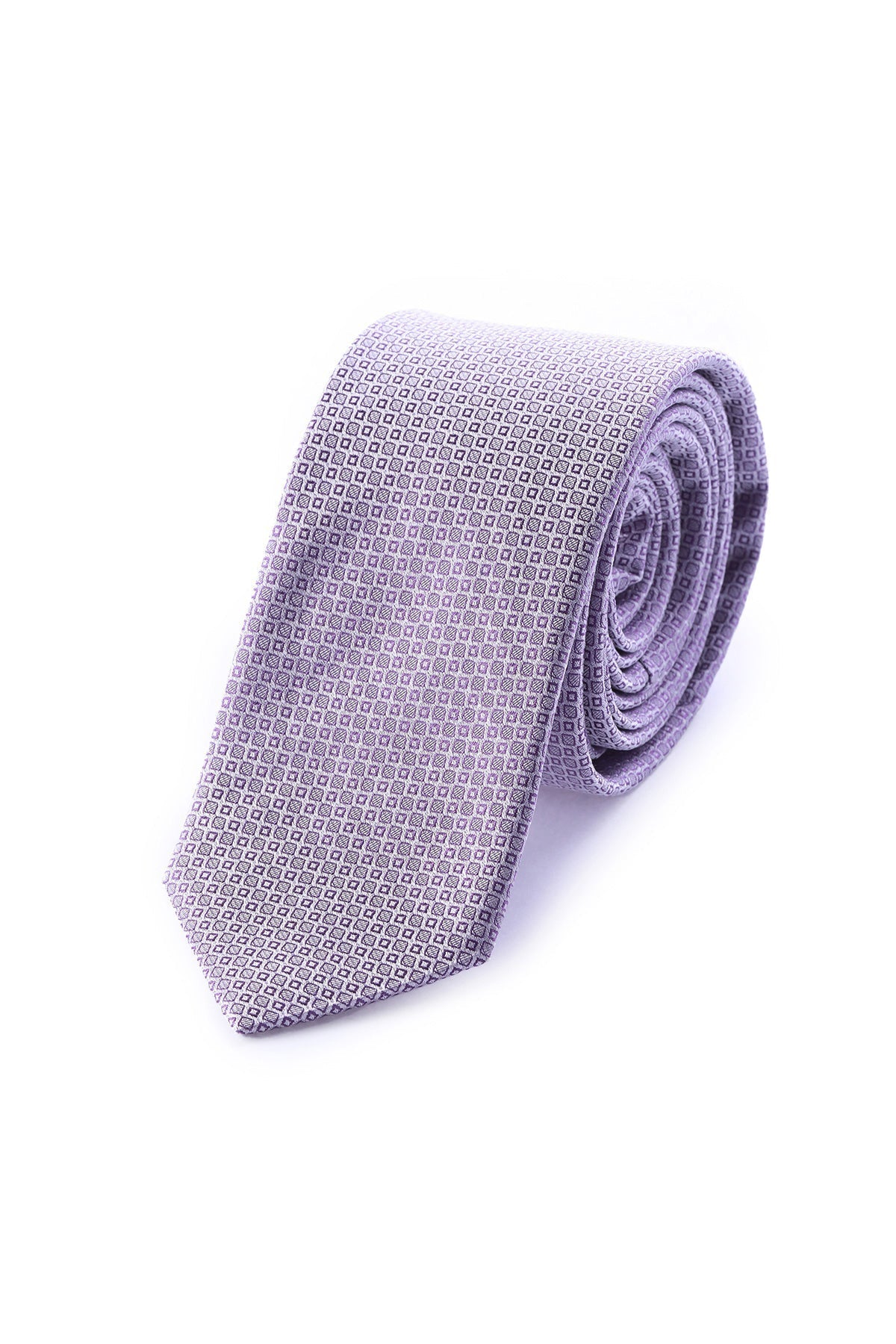 Casual 2.5-inch Slim Micro Diamond Tie - MIB