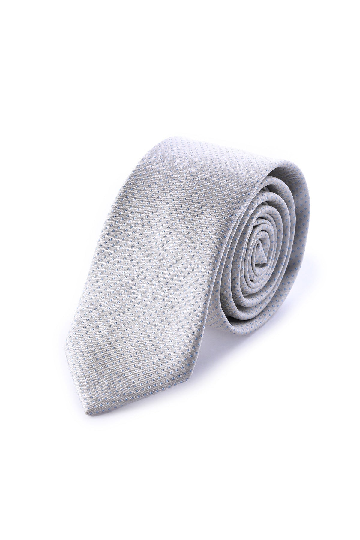 Casual 2.5-inch Slim Textured Gray Tie - MIB
