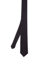 Casual Black 2.5-inch Micro Dash Slim Tie - MIB