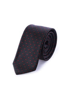 Casual Black 2.5-inch Micro Dash Slim Tie - MIB