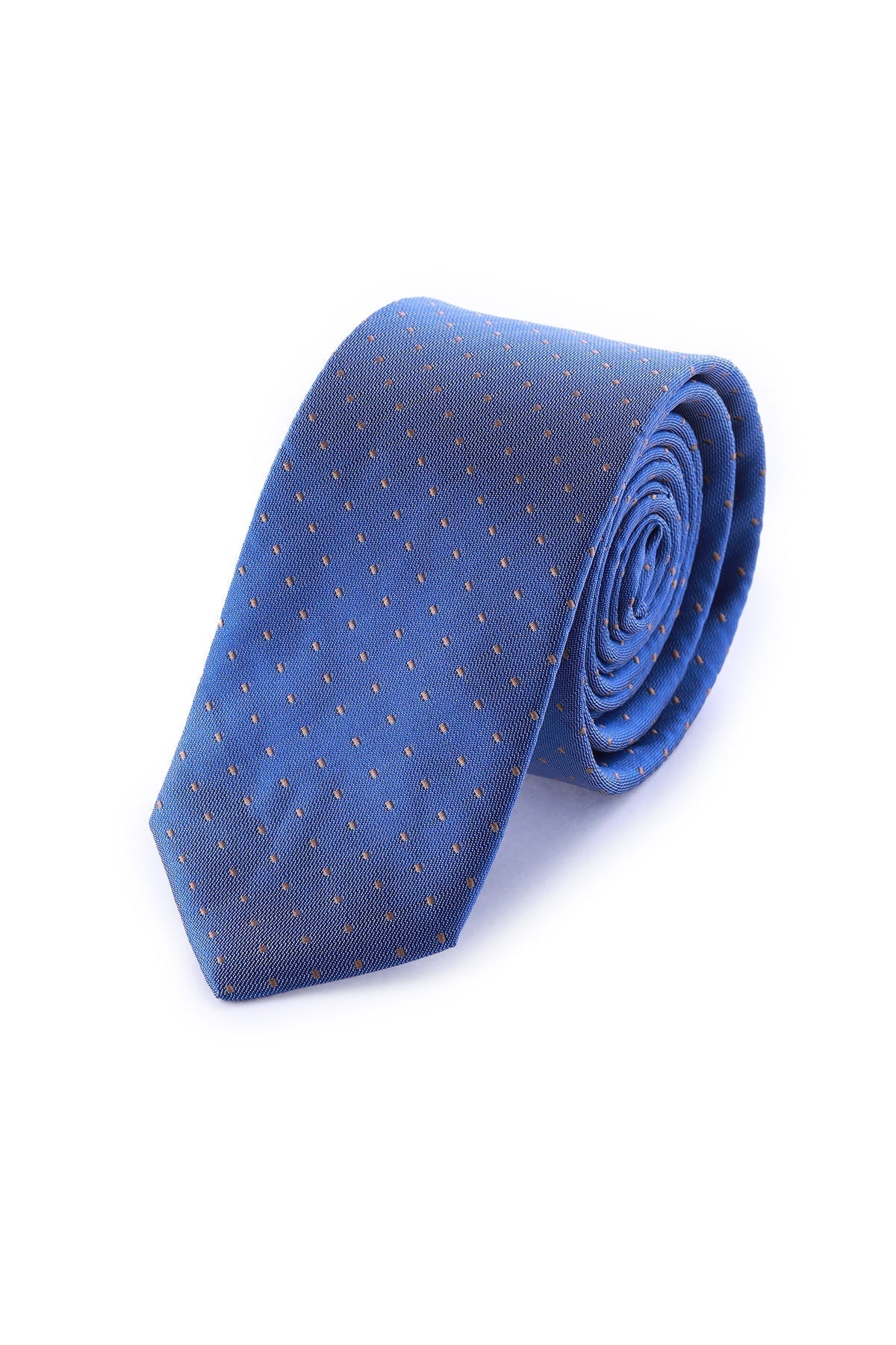 Casual Diagonal 2.5-inch Slim Blue Tie - MIB