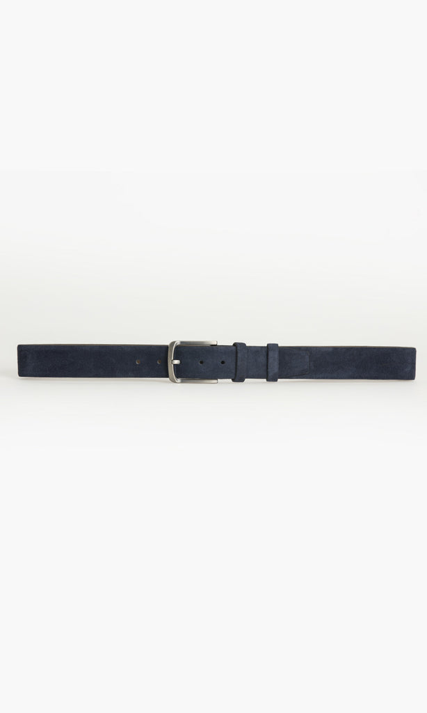 Casual Patent Suede Leather Navy Belt - MIB