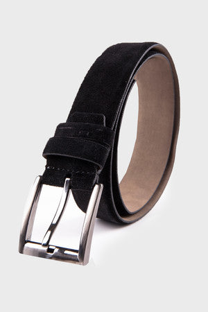 Casual Plain Leather Light Navy Belt - MIB