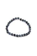 Charcoal Cracked Natural Stone Bracelet