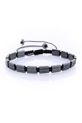 Charcoal Rectangular Bead Hematite Bracelet